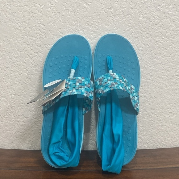 Vionic Serene Tia Backstrap Sandals Teal Size 11 - Picture 6 of 8